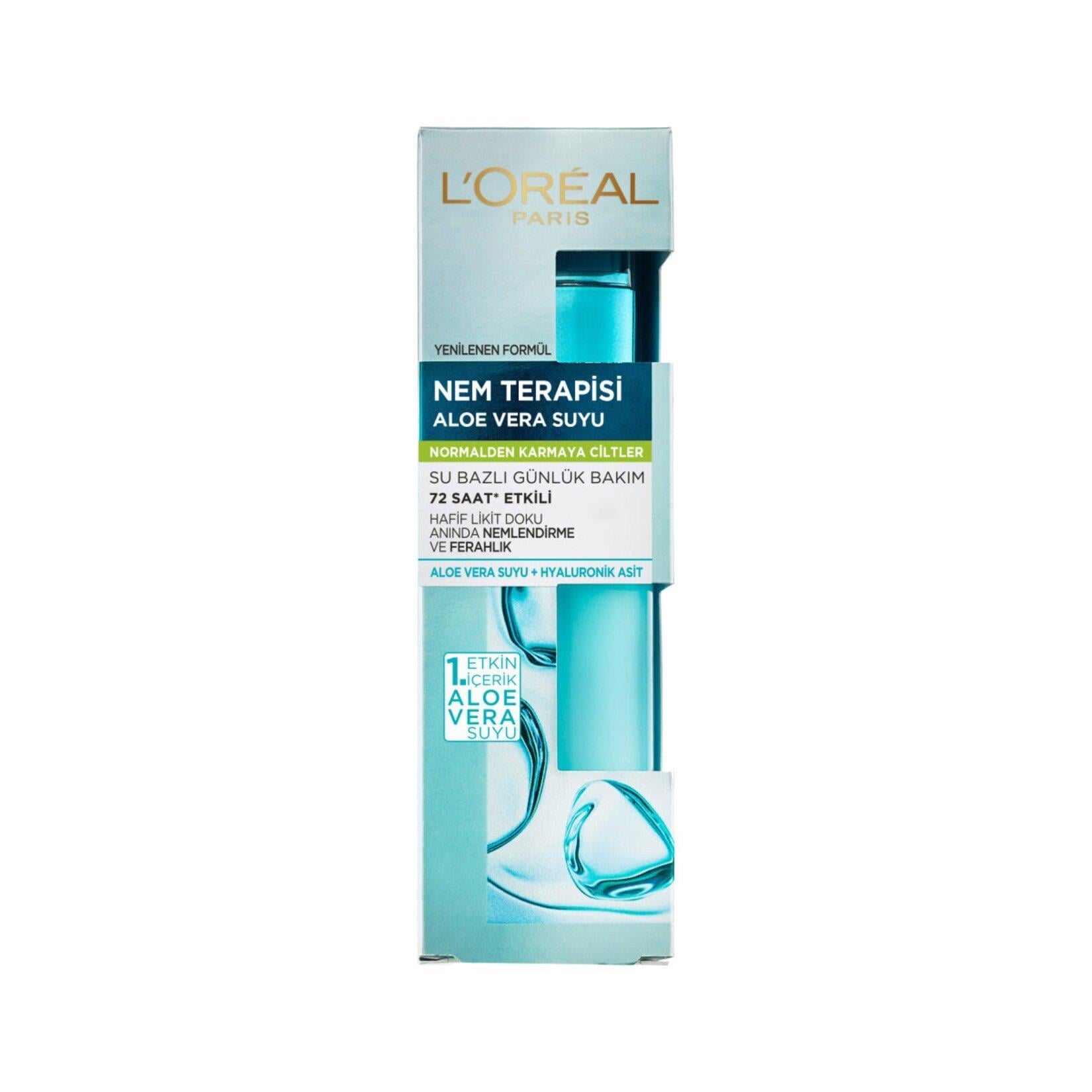 L'oreal Paris Nem Terapisi Aloe Vera Suyu Normalden Karmaya Ciltler 70 ml
