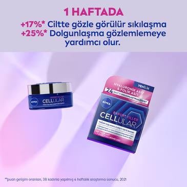 NIVEA Cellular Expert Filler Yoğun Yaşlanma Karşıtı Gece Yüz Bakım Kremi 50ml