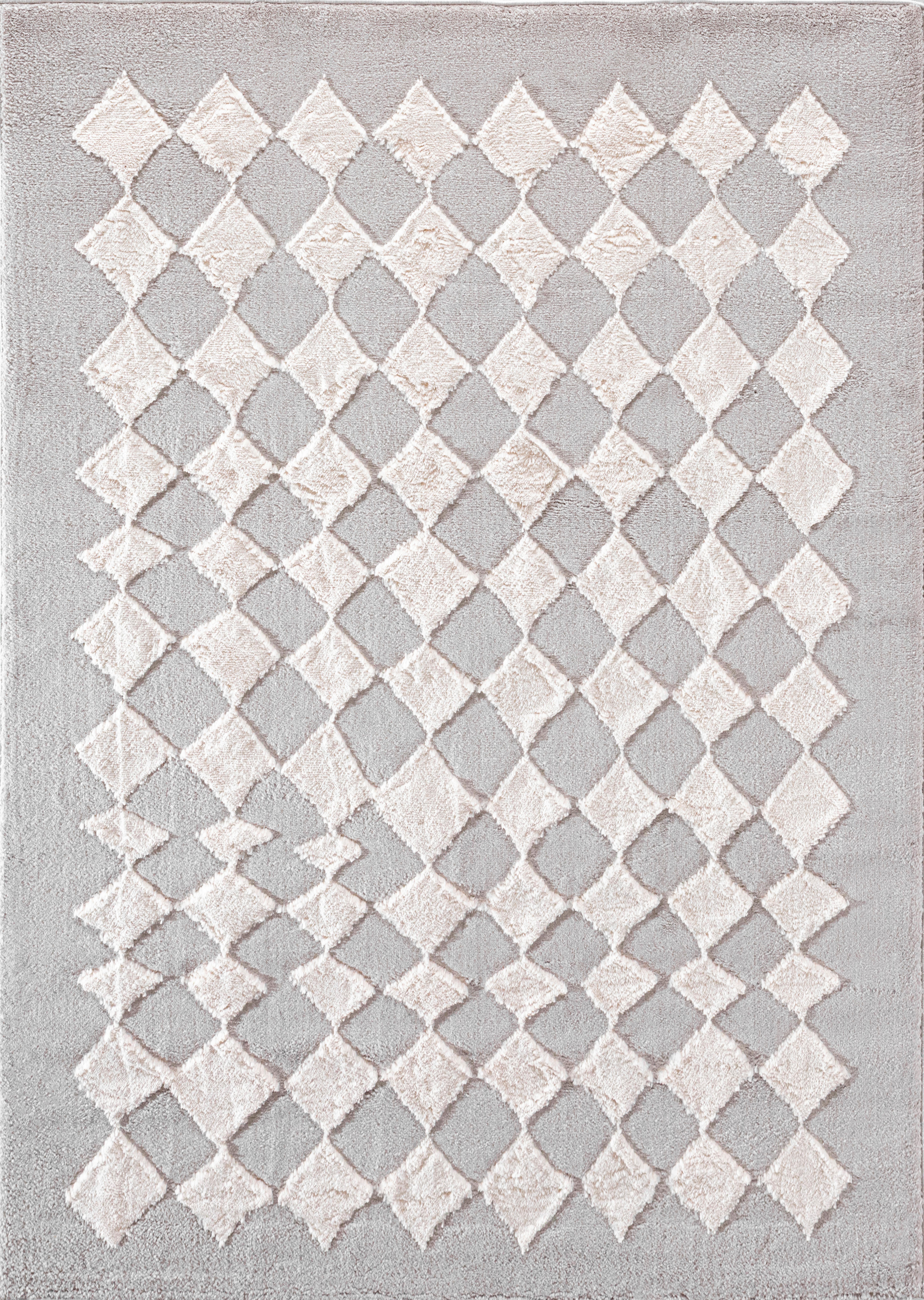 CozyCozy CZY-04 Modern Geometrik Desenli Toz Vermez Yumuşak Dokulu Açık Gri-Krem Makine Halısı – Salon, Yolluk, Yatak Odası, Mutfak, Çocuk Odası İçin Uygun
 CZY-04