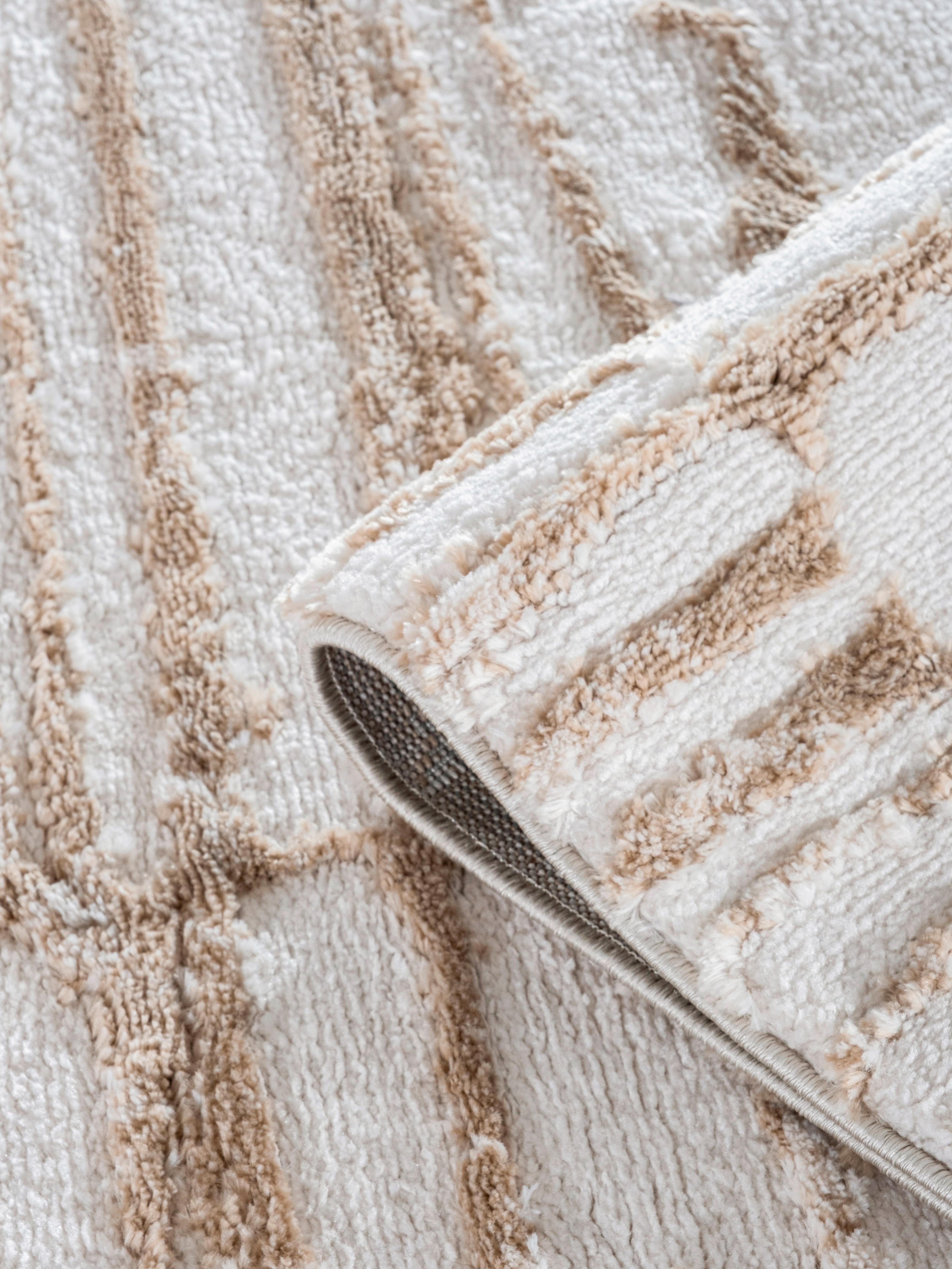 CozyCozy CZY-01 Modern Desenli Toz Vermez Yumuşak Dokulu Krem-Bej Makine Halısı – Salon, Mutfak, Antre, Yolluk, Çocuk Odası İçin Uygun
 CZY-01