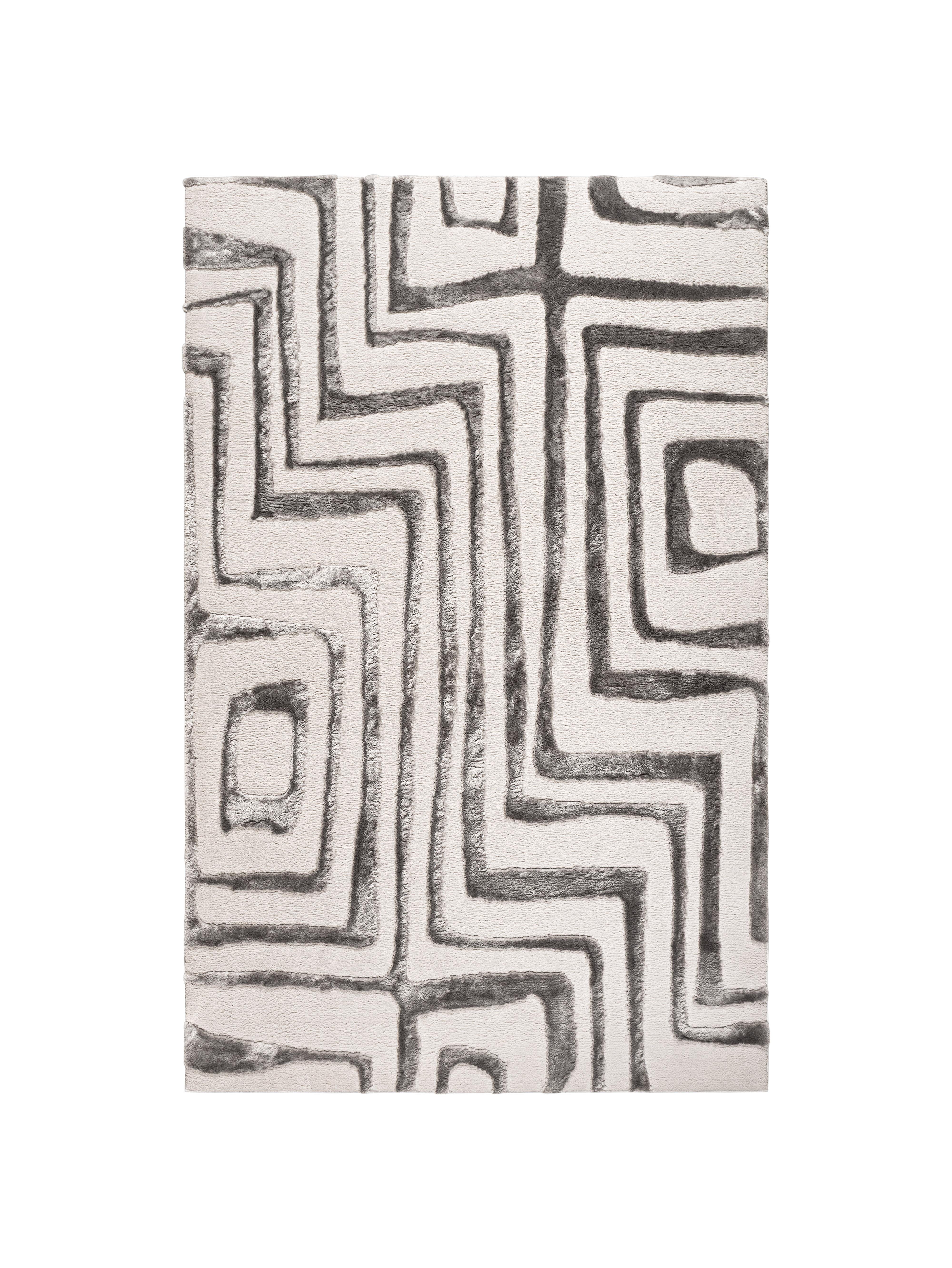 CozyCozy CZY-03 Modern Geometrik Desenli Toz Vermez Yumuşak Dokulu Gri Makine Halısı – Salon, Yolluk, Yatak Odası, Mutfak, Çocuk Odası İçin Uygun
 CZY-03