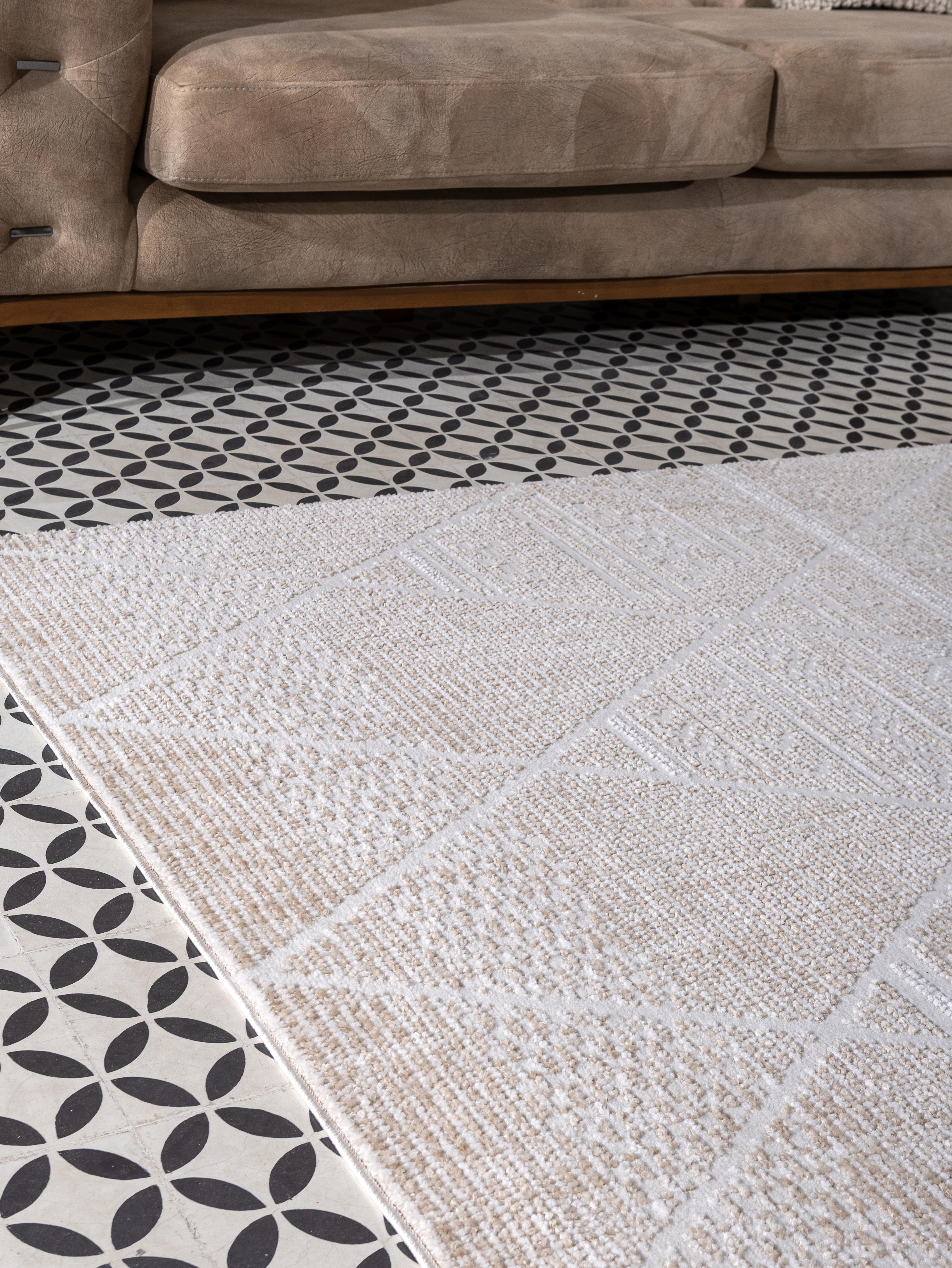 NOMADGeometrik Etnik Desenli Makine Halısı – Bej | Salon, Mutfak, Yolluk, Yatak Odası, Oturma Odası – NMD-02
 NMD-02