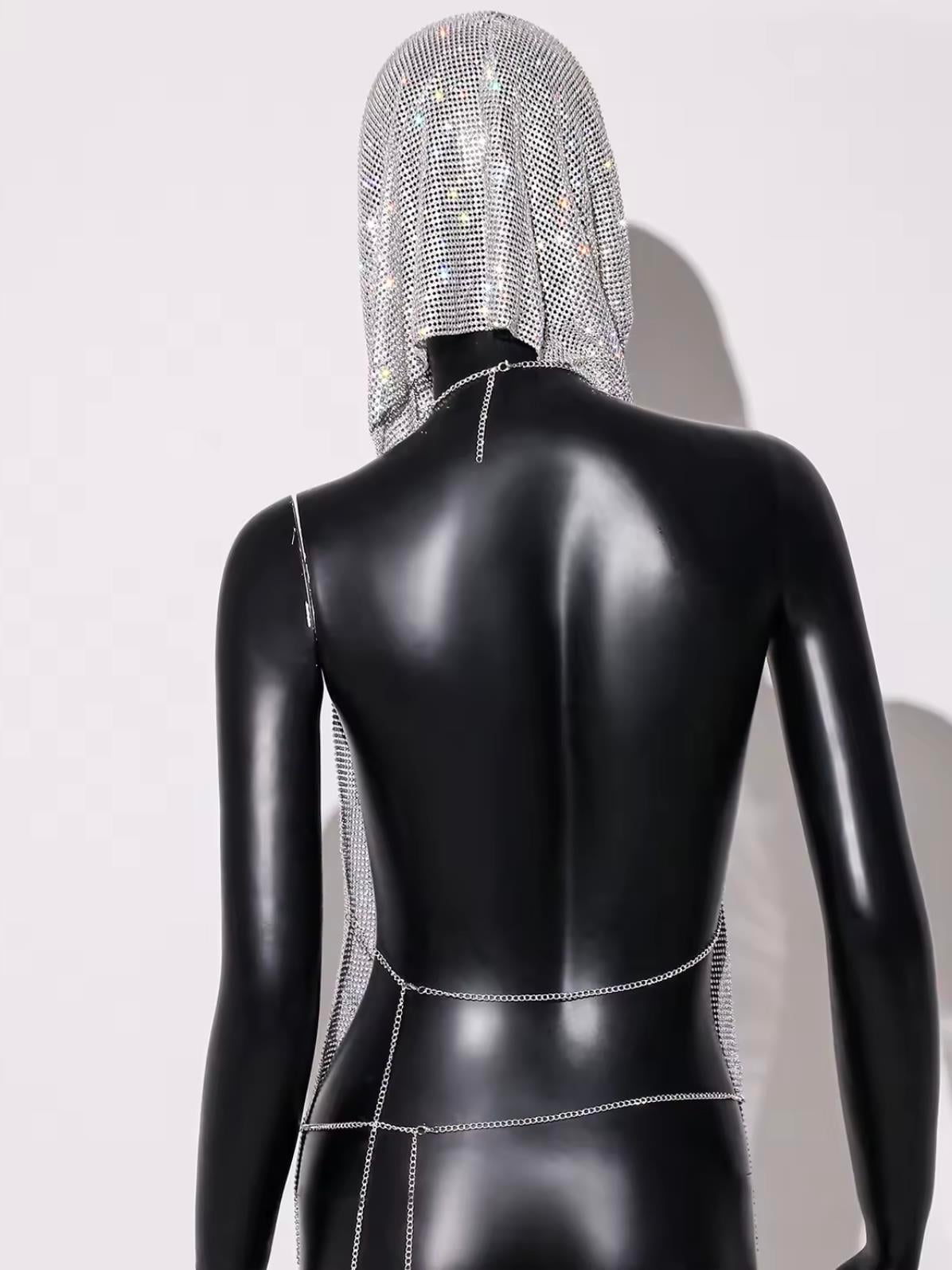 Kapüşonlu Chainmail Silver Büstiyer