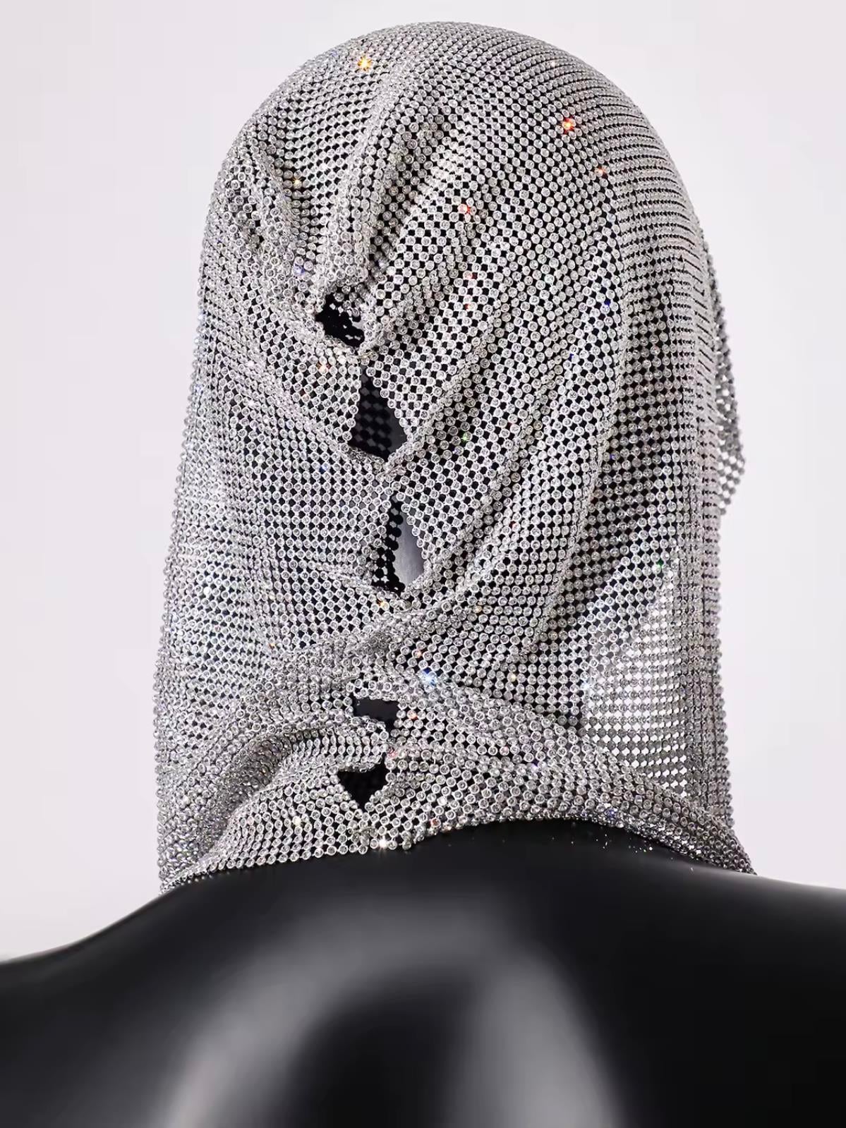 Kapüşonlu Chainmail Silver Mini Büstiyer