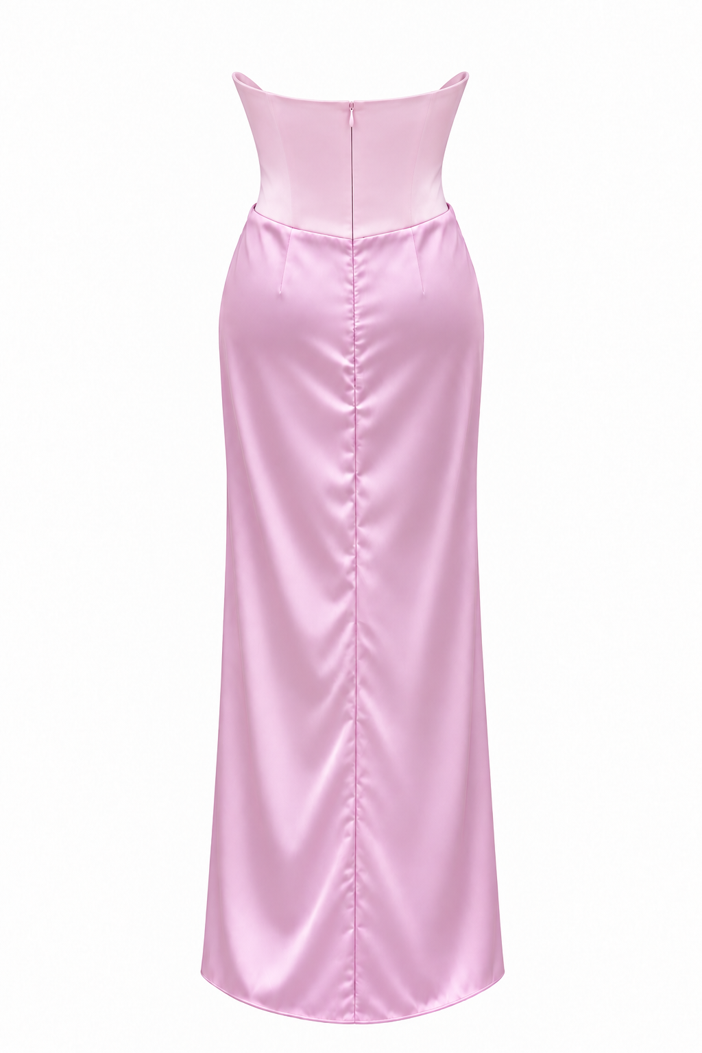 Korse Form Drapeli Pembe Elbise