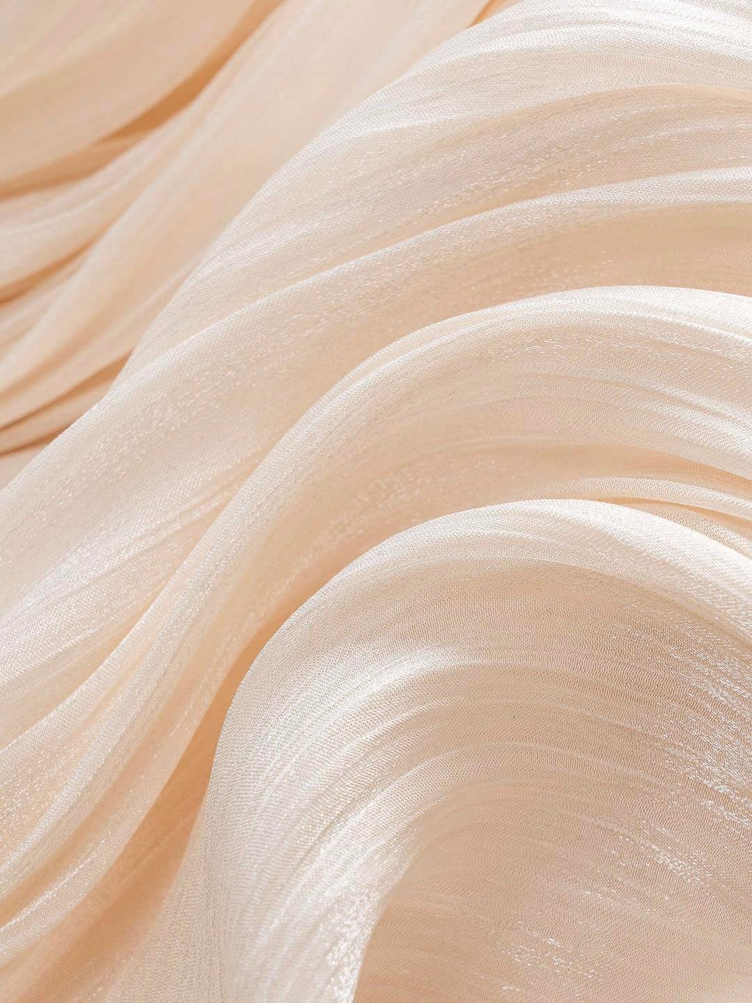 SATEN GÖRÜNÜMLÜ PLİSELİ MİNİ ELBİSE