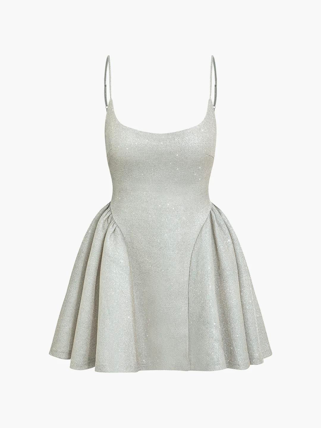 SİMLİ PİLELİ MİNİ ELBİSE