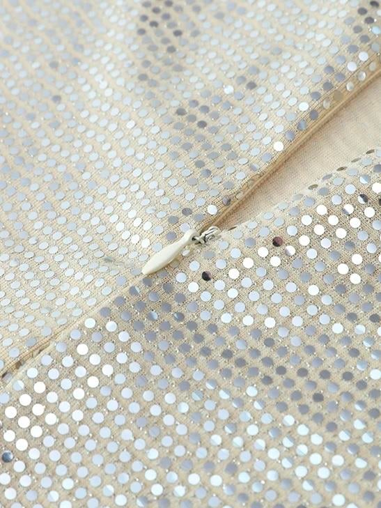 STRAPLEZ PULLU UZUN GECE ELBİSESİ