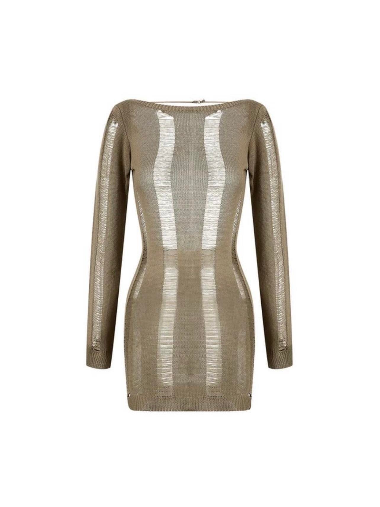 SULENA ÖRGÜ ELBİSE - VİZON