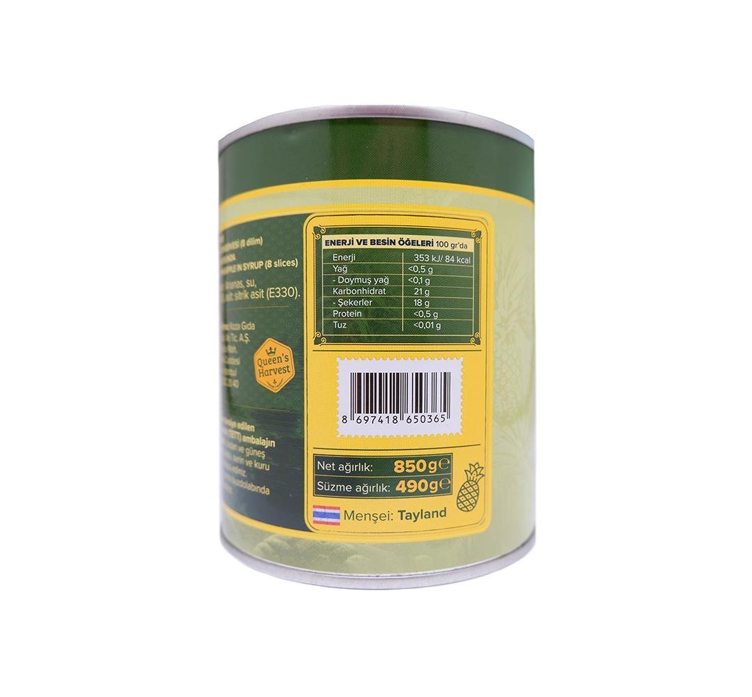Ananas Dilimleri (8 Dilim) 850 Gr