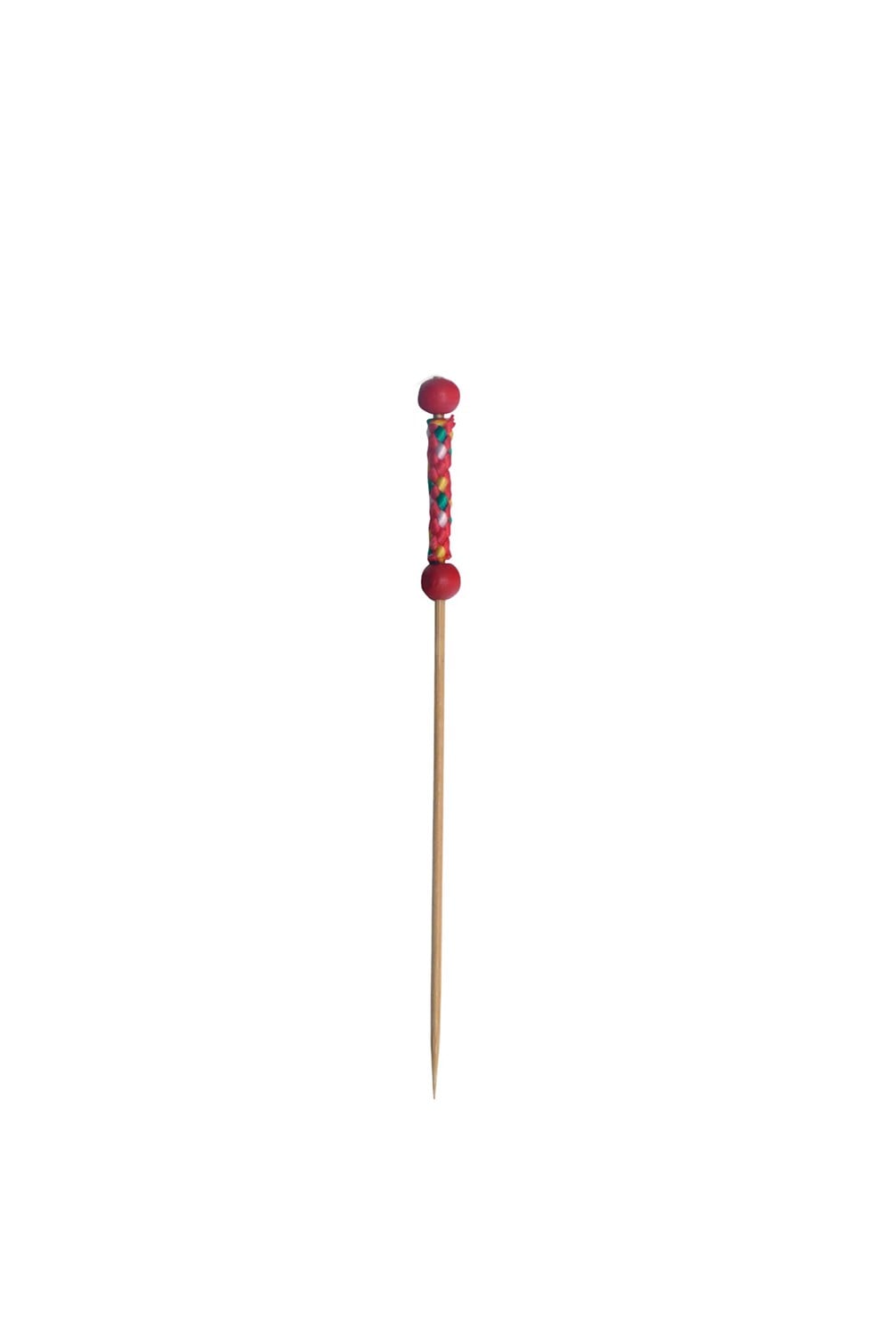 Bambu Kürdan Kırmızı Desenli (9cmx100Ad)