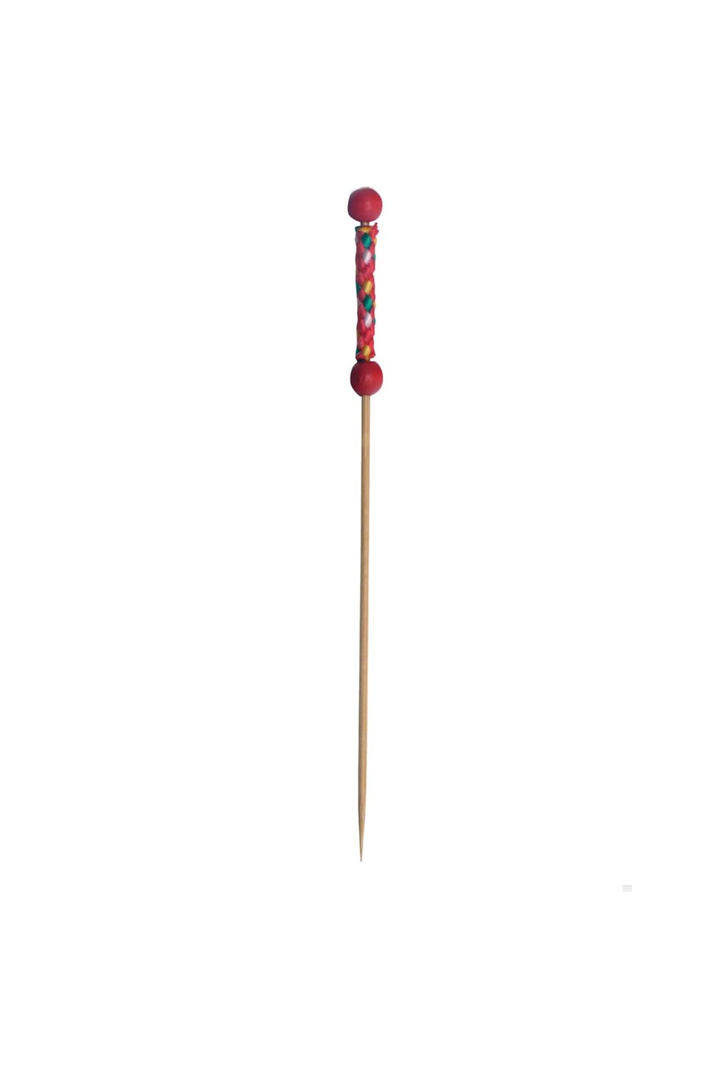 Bambu Kürdan Kırmızı Desenli(12cmx100Ad)