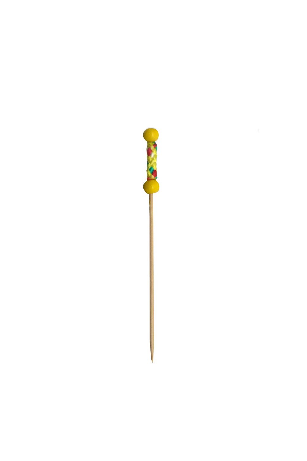 Bambu Kürdan Sarı Desenli(10cmx100Ad)
