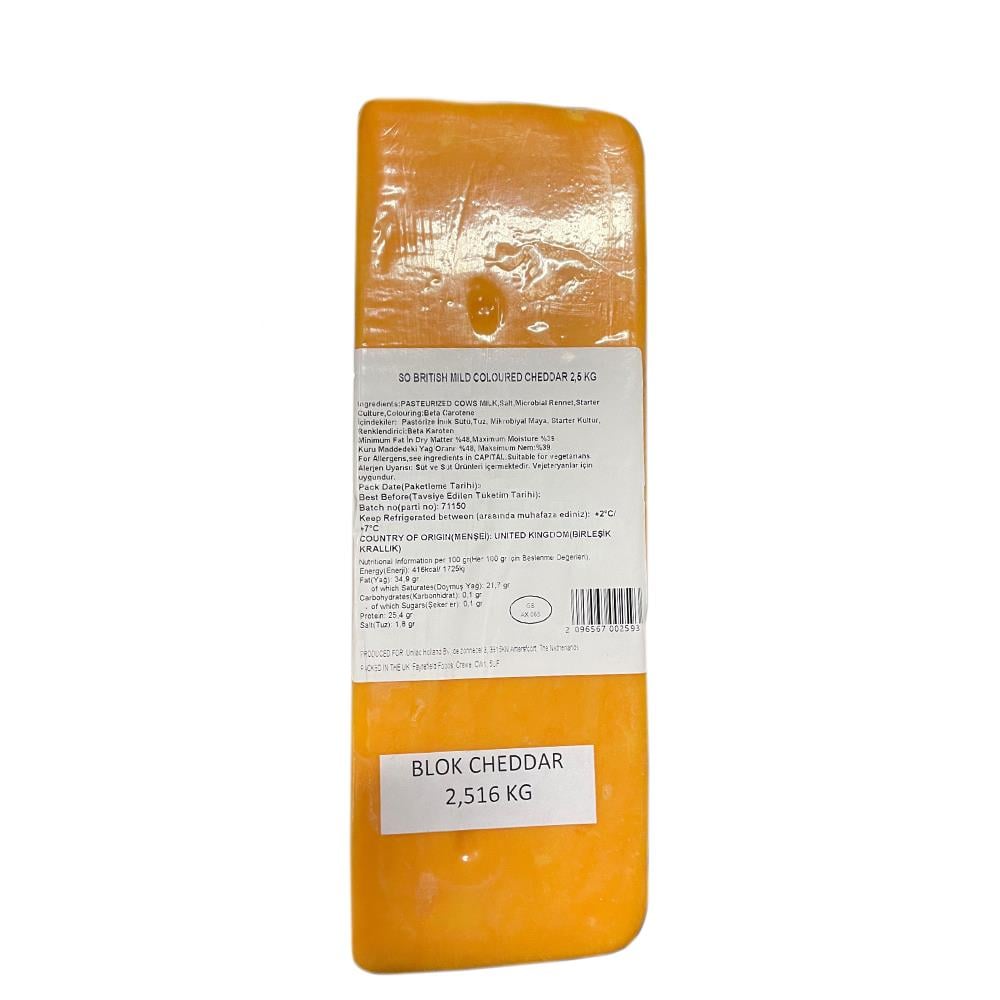 Blok Cheddar So British (Ort. 2,3-2,8 Kg)