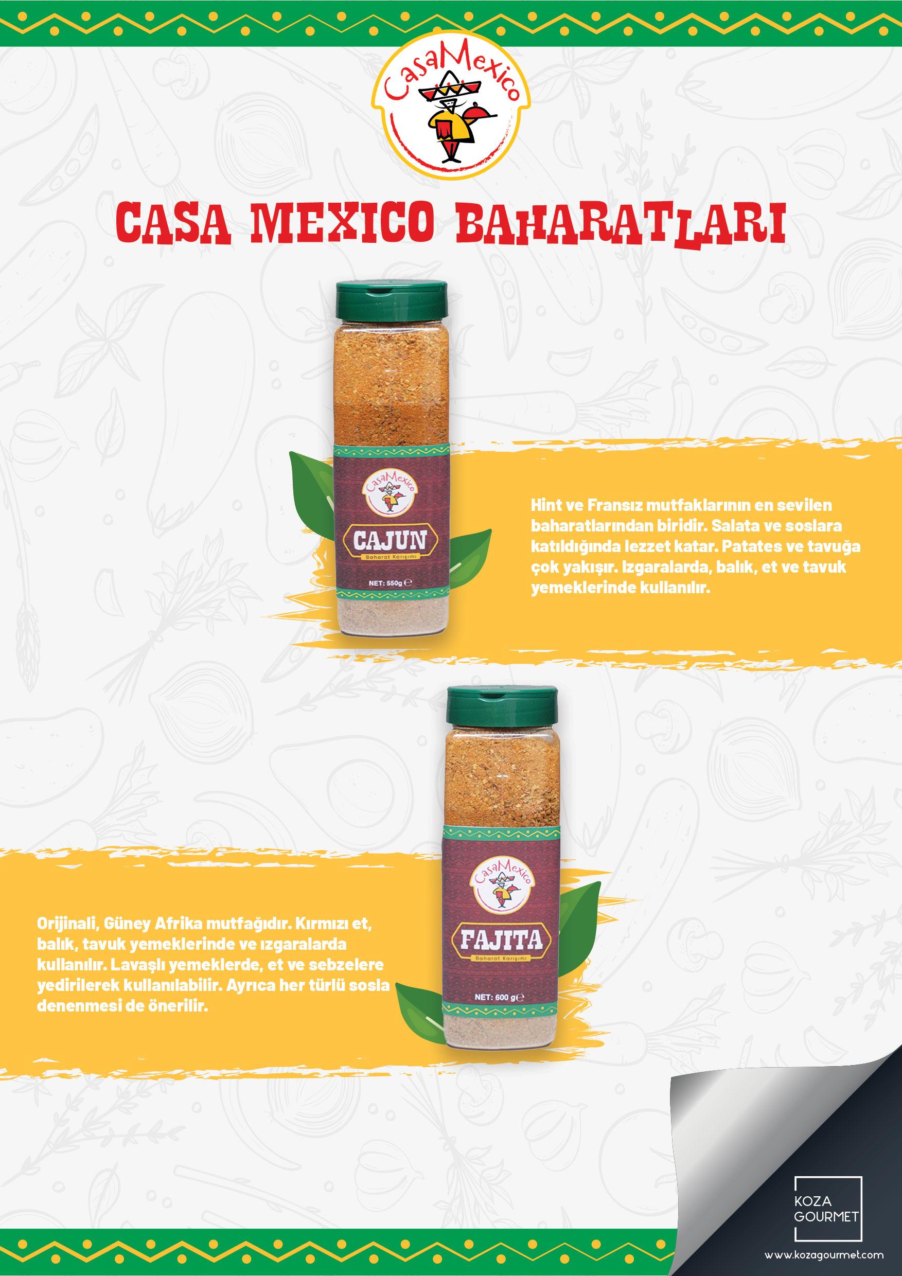 Casa Mexico Cajun Baharatı 550 gr