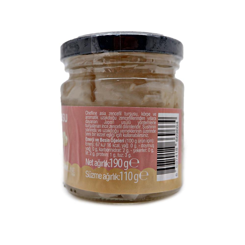 Chefline Asia Gari Shoga Kavanoz (Zencefil Turşusu) 190 gr