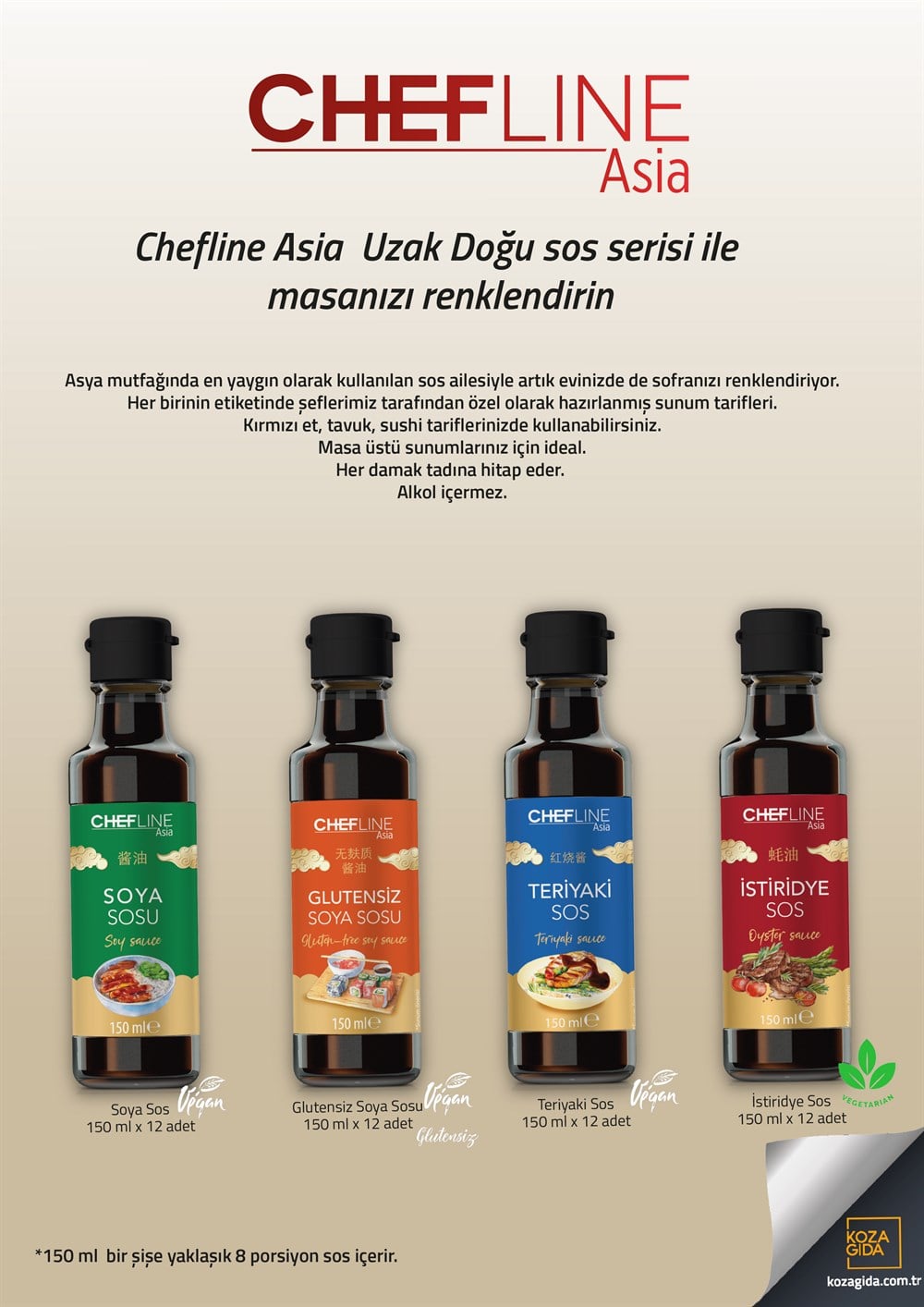 CHEFLINE ASIA UZAK DOĞU SOSLARI TAŞIYICI HEDİYELİ SET