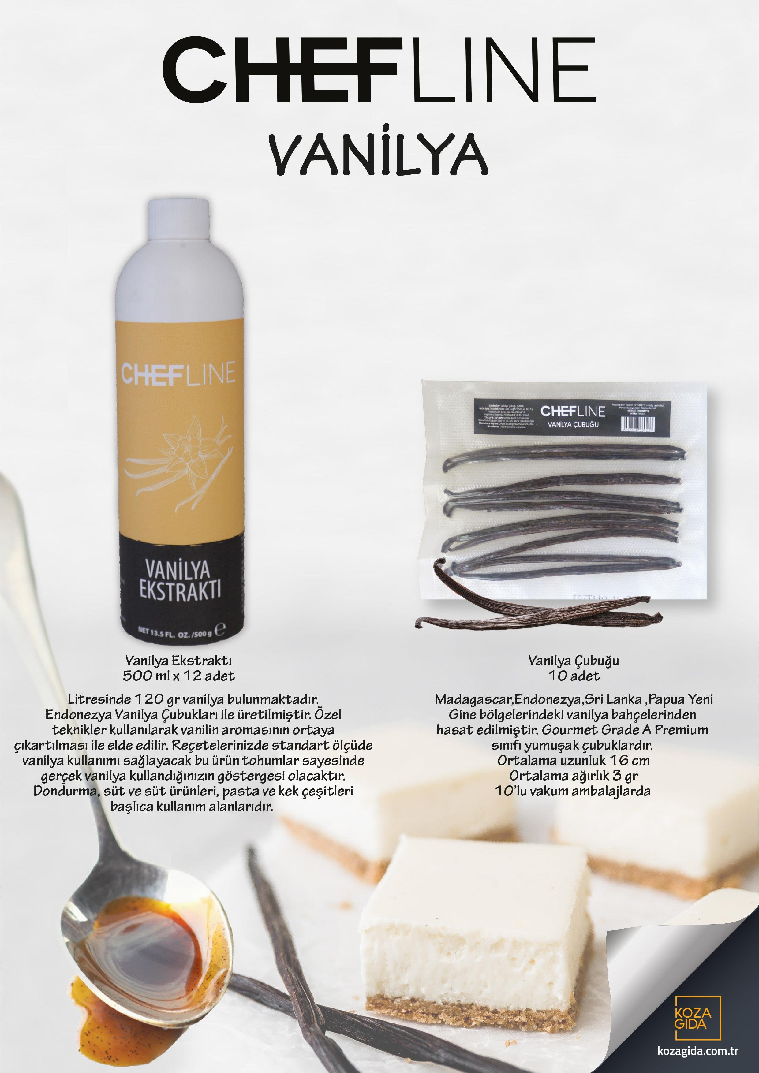 Chefline Vanilya Ekstraktı 500 gr