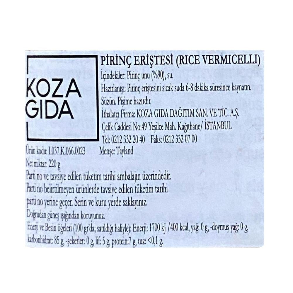 Cock Pirinç Eriştesi 220 gr x 3 Adet