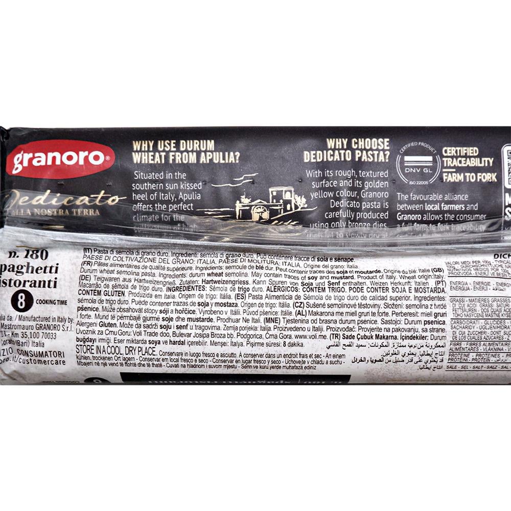 Granoro Dedicato Spaghetti 500 gr