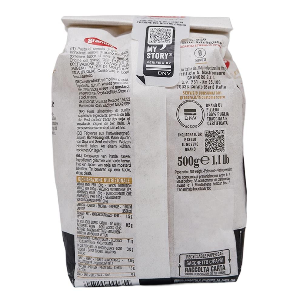 Granoro Dedicato Uzun Penne Brigate Granoro 500 gr