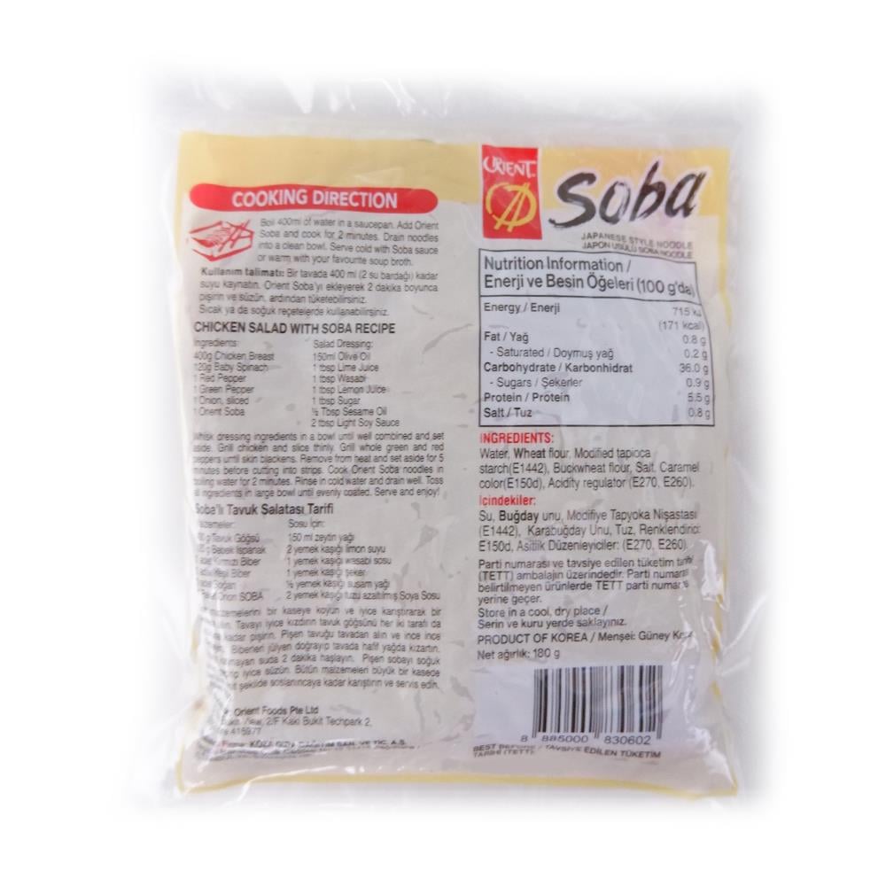 Japon Usulü Soba Noodle 180 Gr X 3 Adet