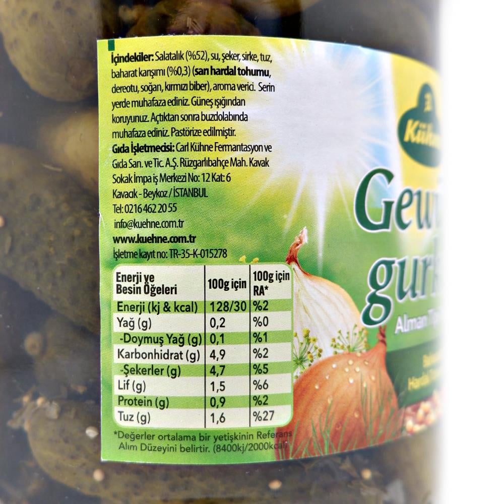 Kühne Gewurzgurken Salatalık Turşusu 2650 ml
