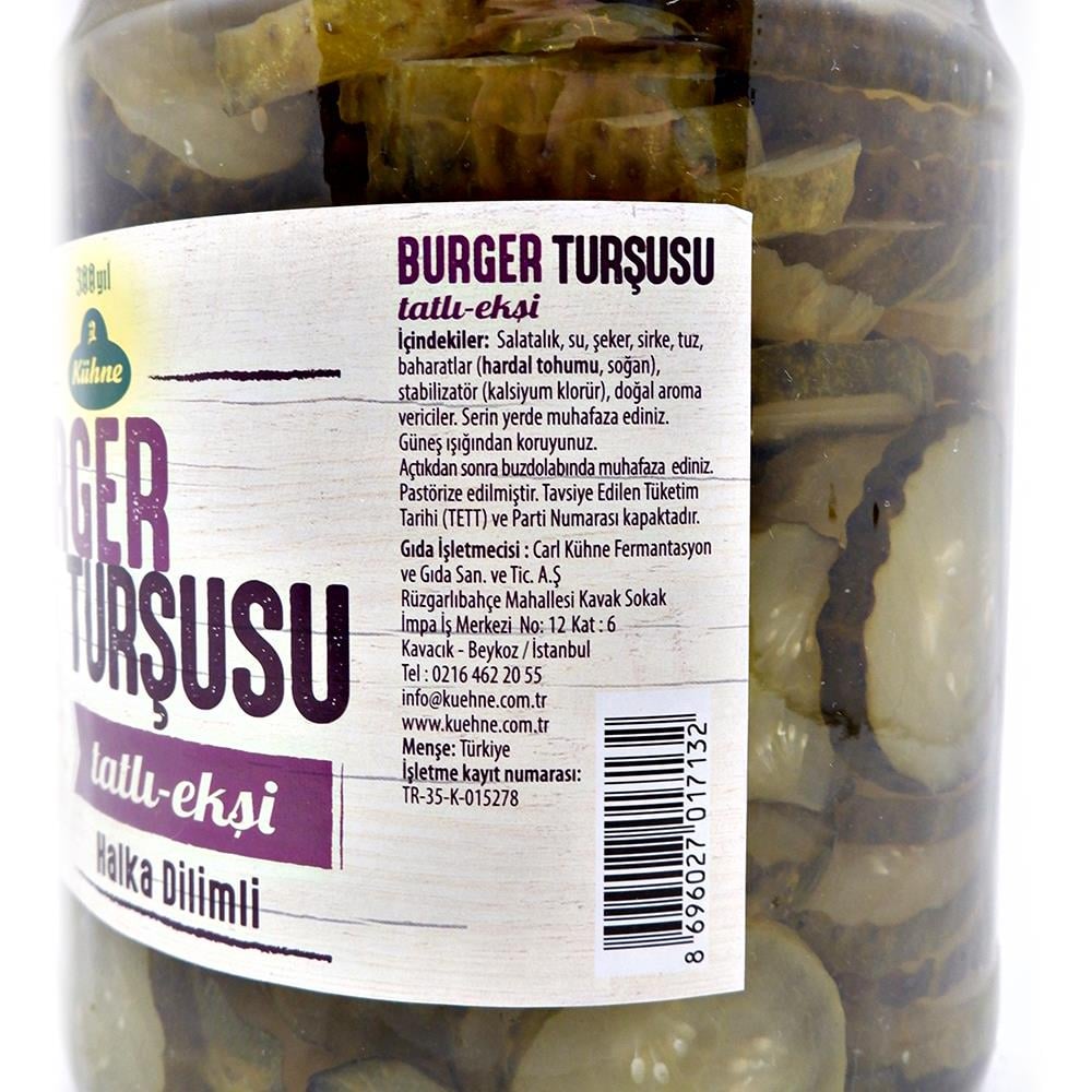 Kühne Halka Dilimli Burger Turşusu 2650 ml