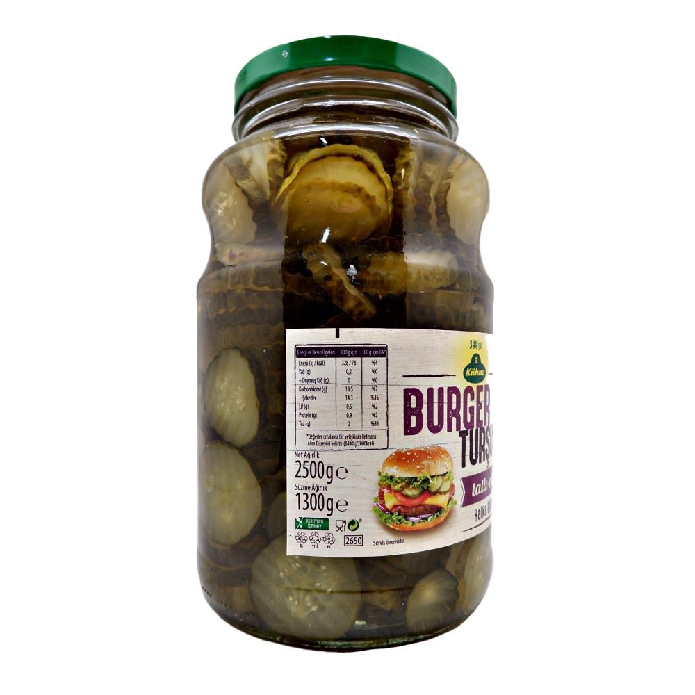 Kühne Halka Dilimli Burger Turşusu 2650 ml