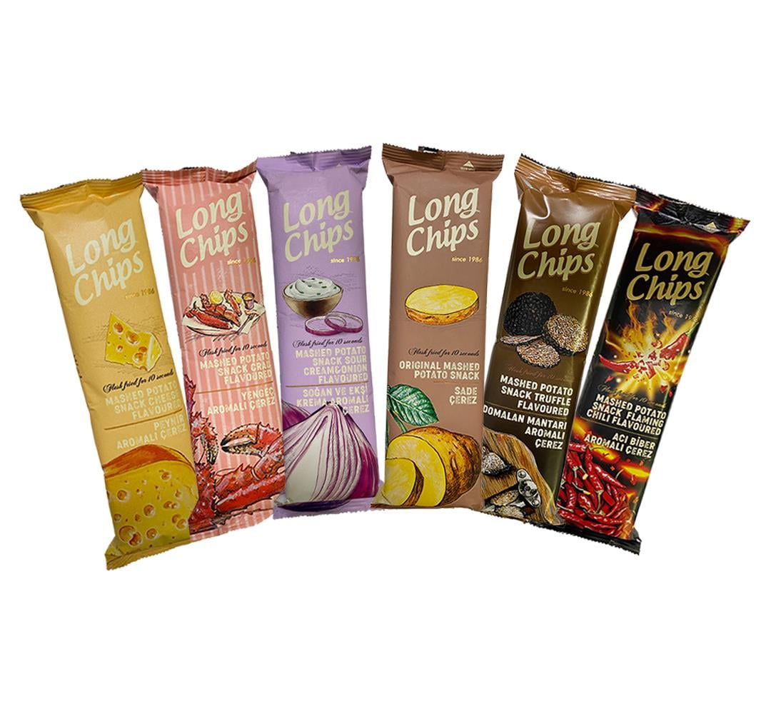 Long Chips Yengeçli Cips 75 gr