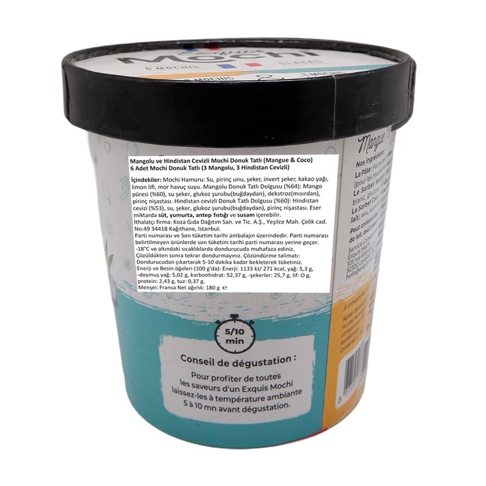 Mangolu & Hindistan Cevizli Mochi 180 Gr
