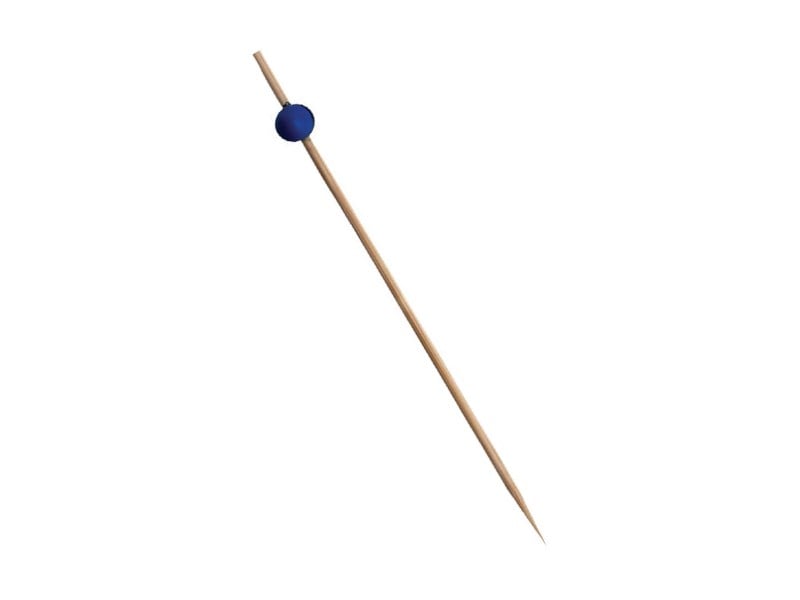 Mini Mavi Toplu Bambu Kürdan (12 cm) 100 adet
