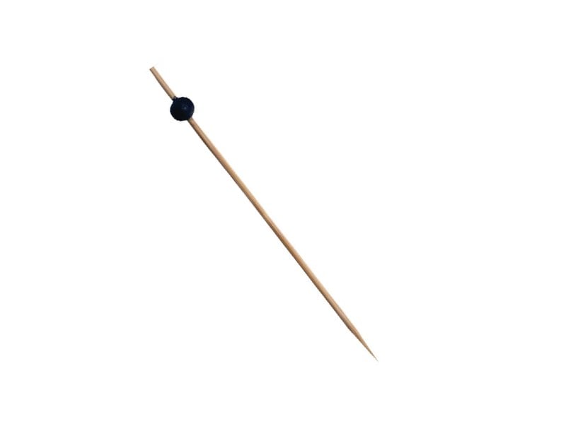 Mini Siyah Toplu Bambu Kürdan (10 cm) 100 adet