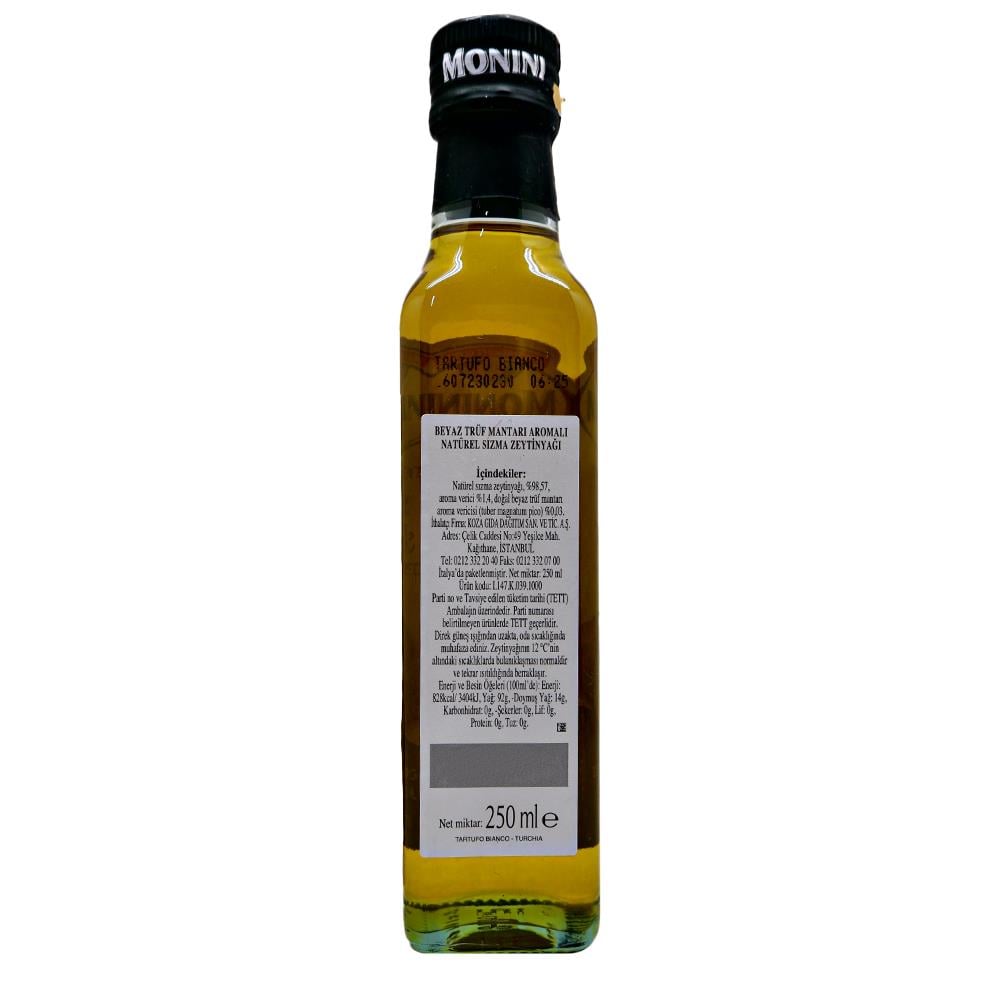 Monini Beyaz Trüf Aromalı Sızma Zeytinyağı 250 ml