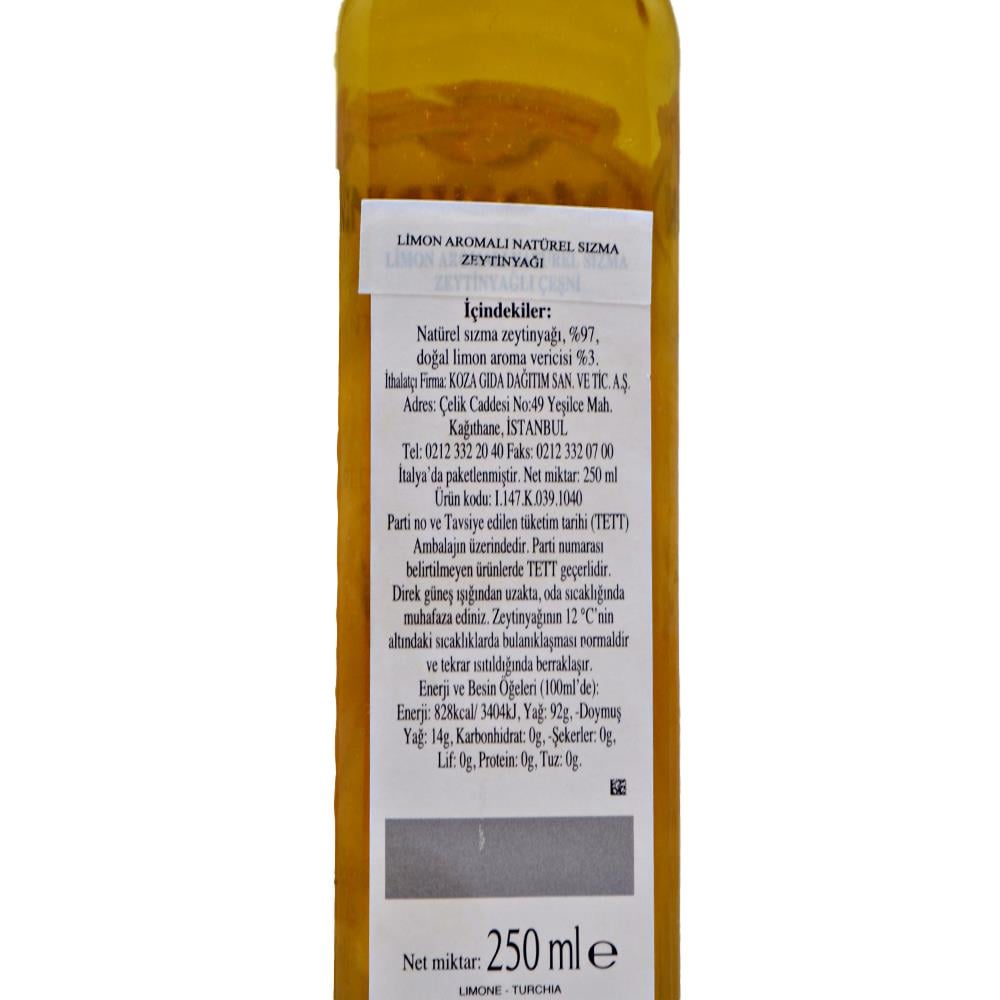 Monini Limon Aromalı Sızma Zeytinyağı 250 ml