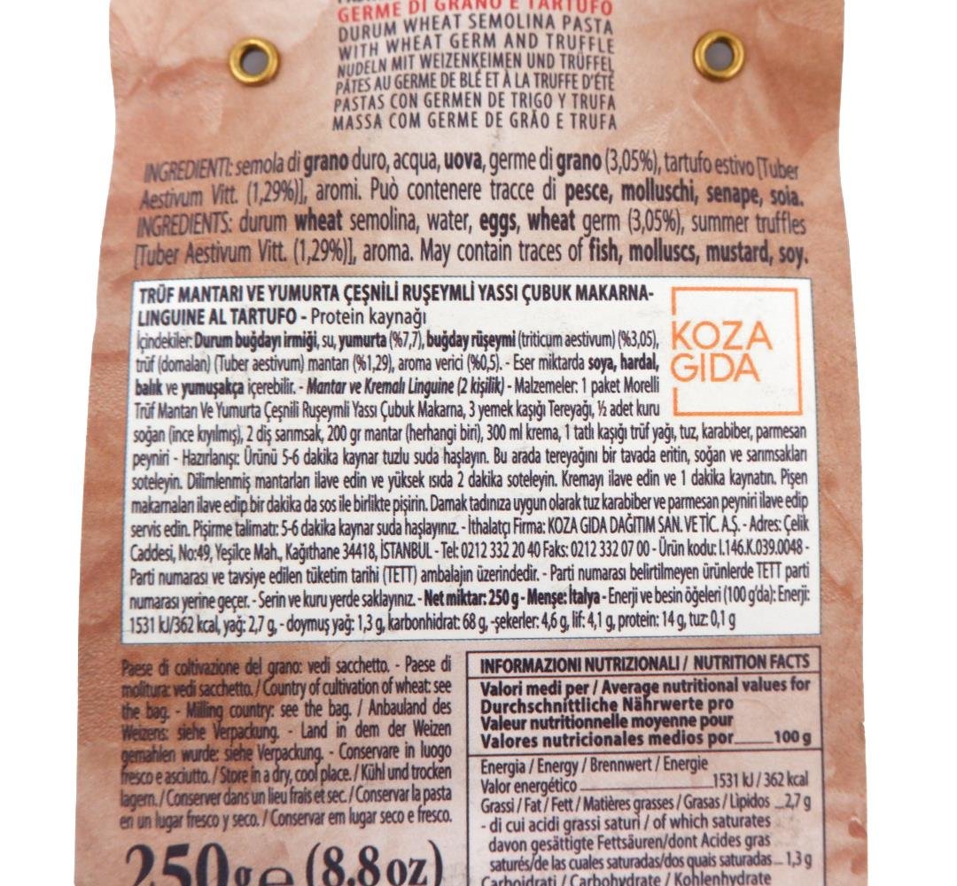 Morelli Linguine Trüf Rüşeym 250 gr
