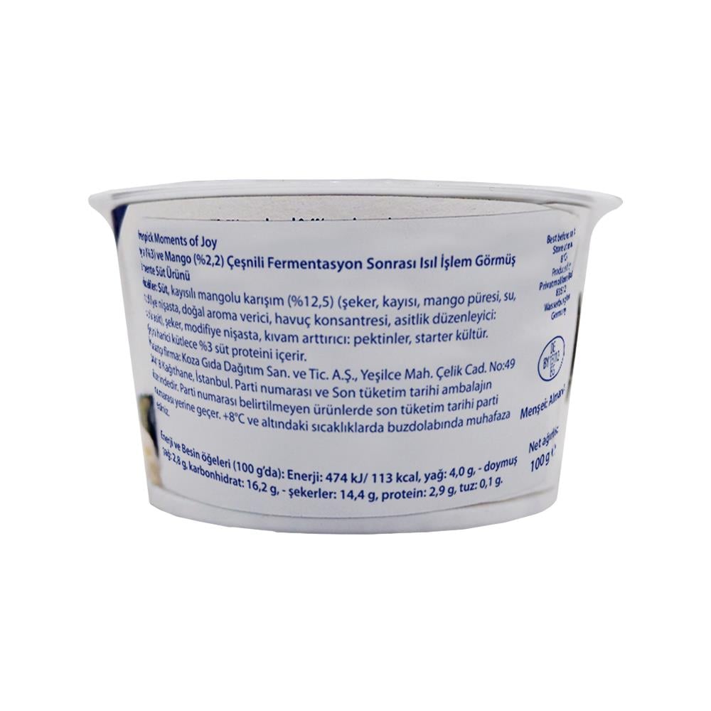 Mövenpick Mango & Kayısı Yoğurt 100 gr x 20 Adet