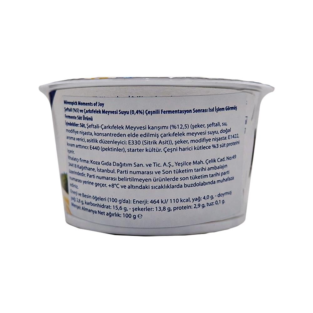 Mövenpick Şeftali & Passion Fruit Yoğurt 100 gr x 20 Adet
