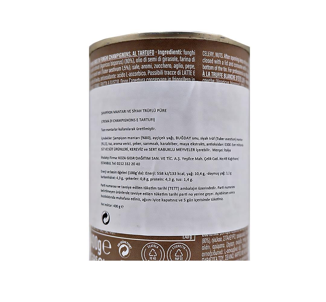 ProntoFresco Siyah Trüf Ve Mantarlı Püre 400 gr