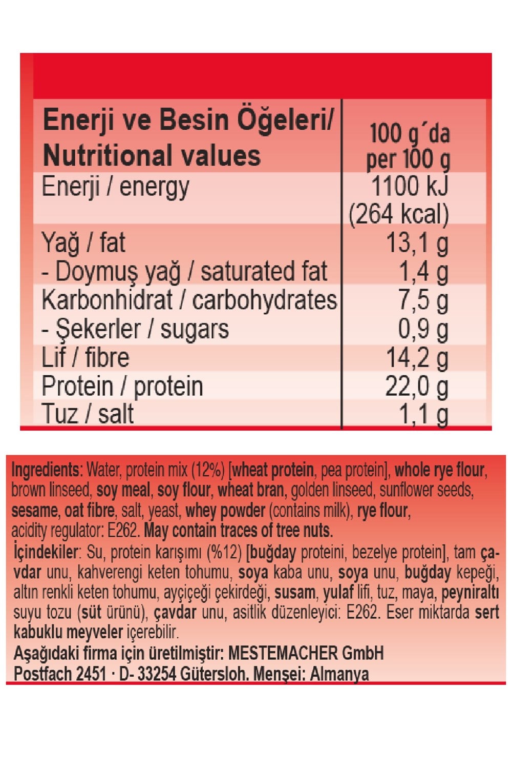 Protein Ekmeği 250 gr