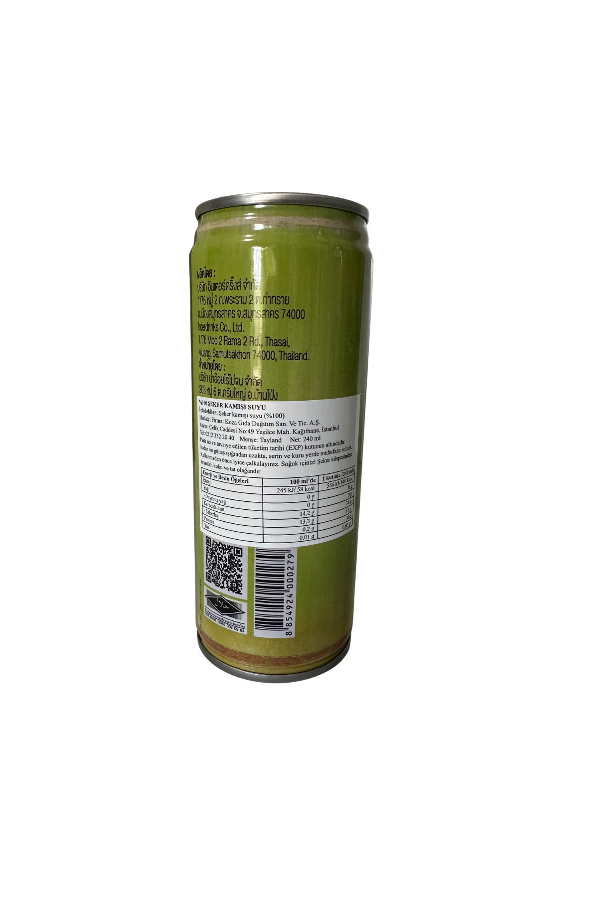 Şeker Kamışı Suyu 240 ml x 30 adet