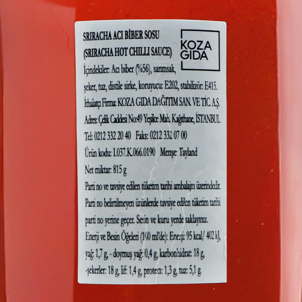 Thaiworld - Uni Eagle Sriracha Acı Biber Sosu 815 gr