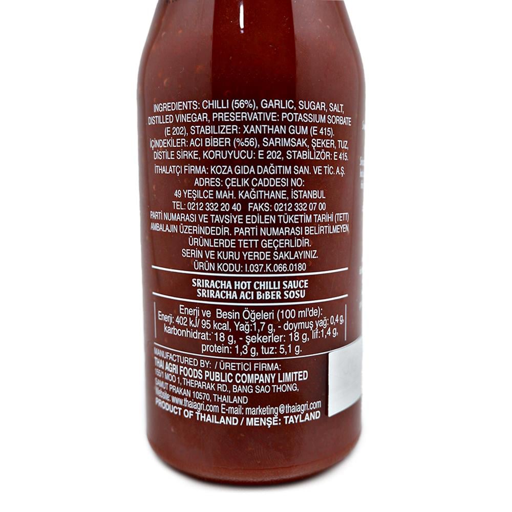 Thaiworld - Uni Eagle Sriracha Acı Biber Sosu 475 gr