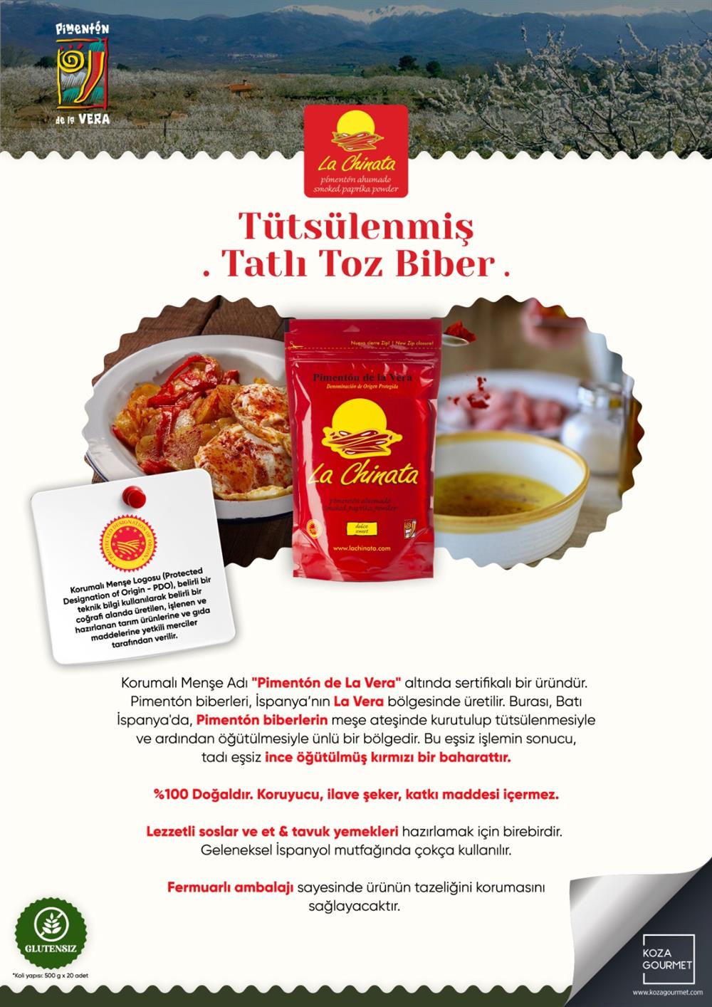 Tütsülenmiş Toz Tatlı Biber 500 Gr