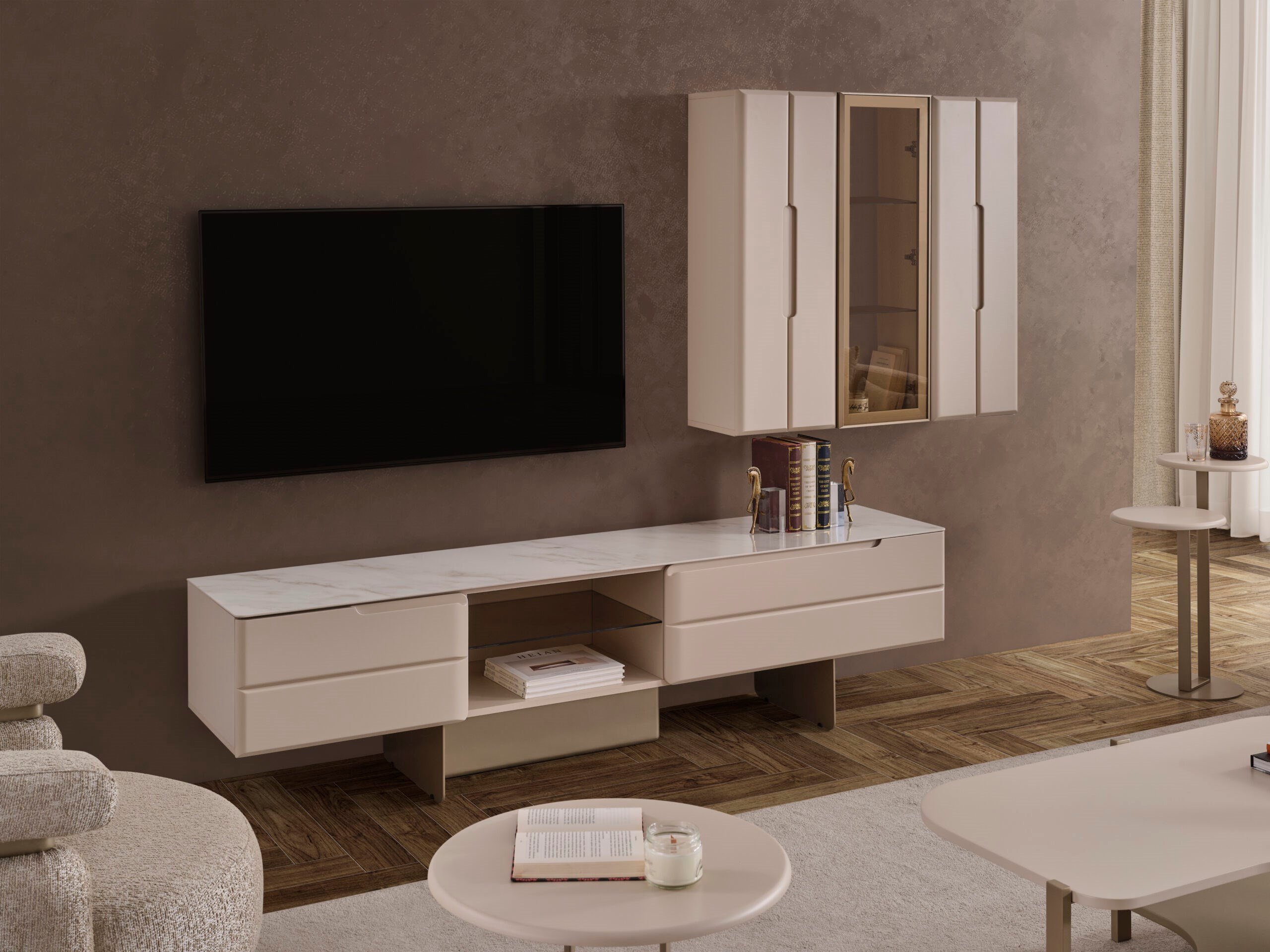Oslo Luxury TV Ünitesi - Mazello Mobilya'da