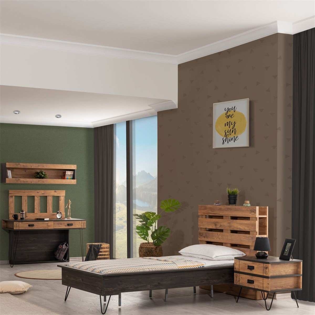 Pallet Genç Odası - Mazello Mobilya'da