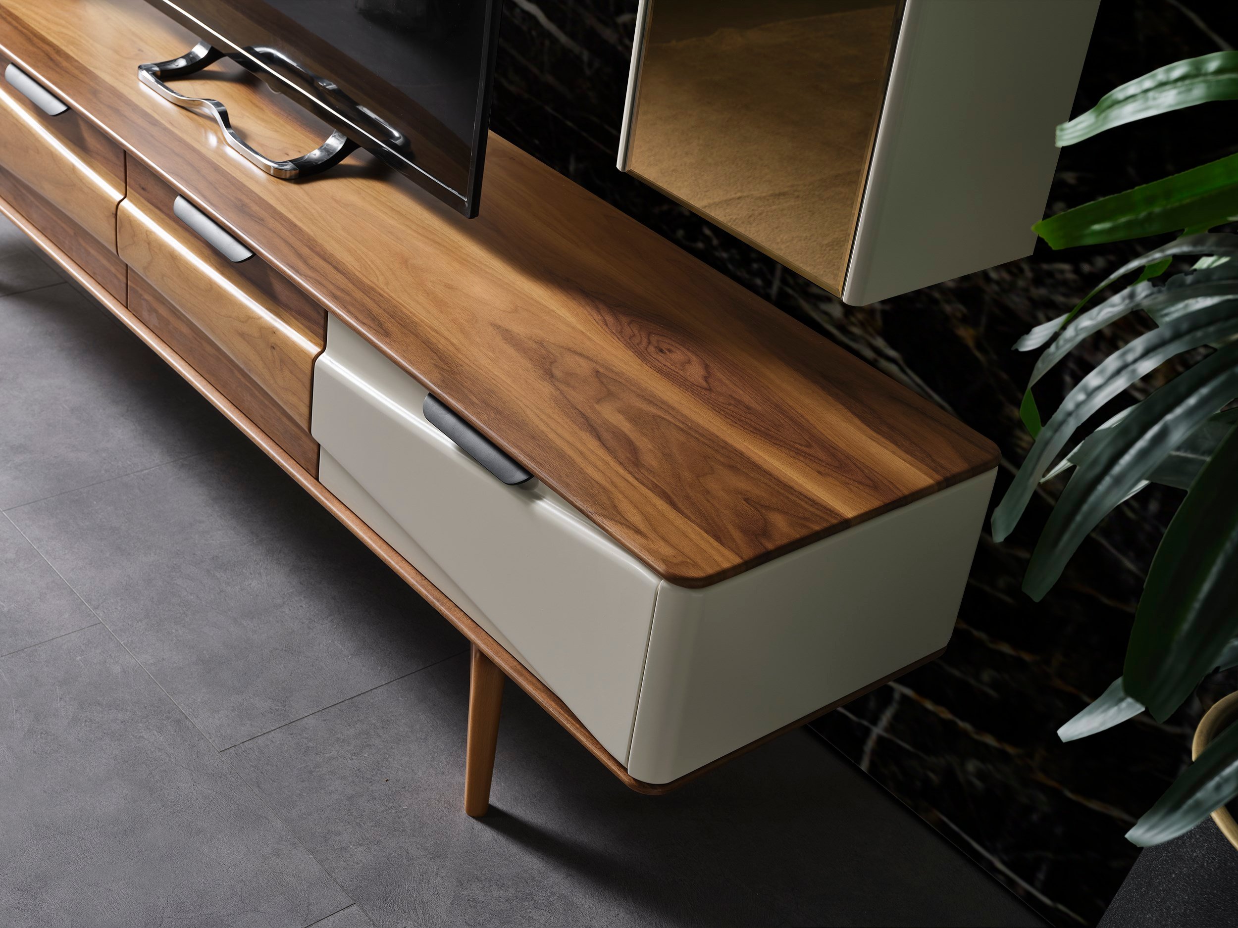Wooden Plus TV Ünitesi - Mazello Mobilya'da