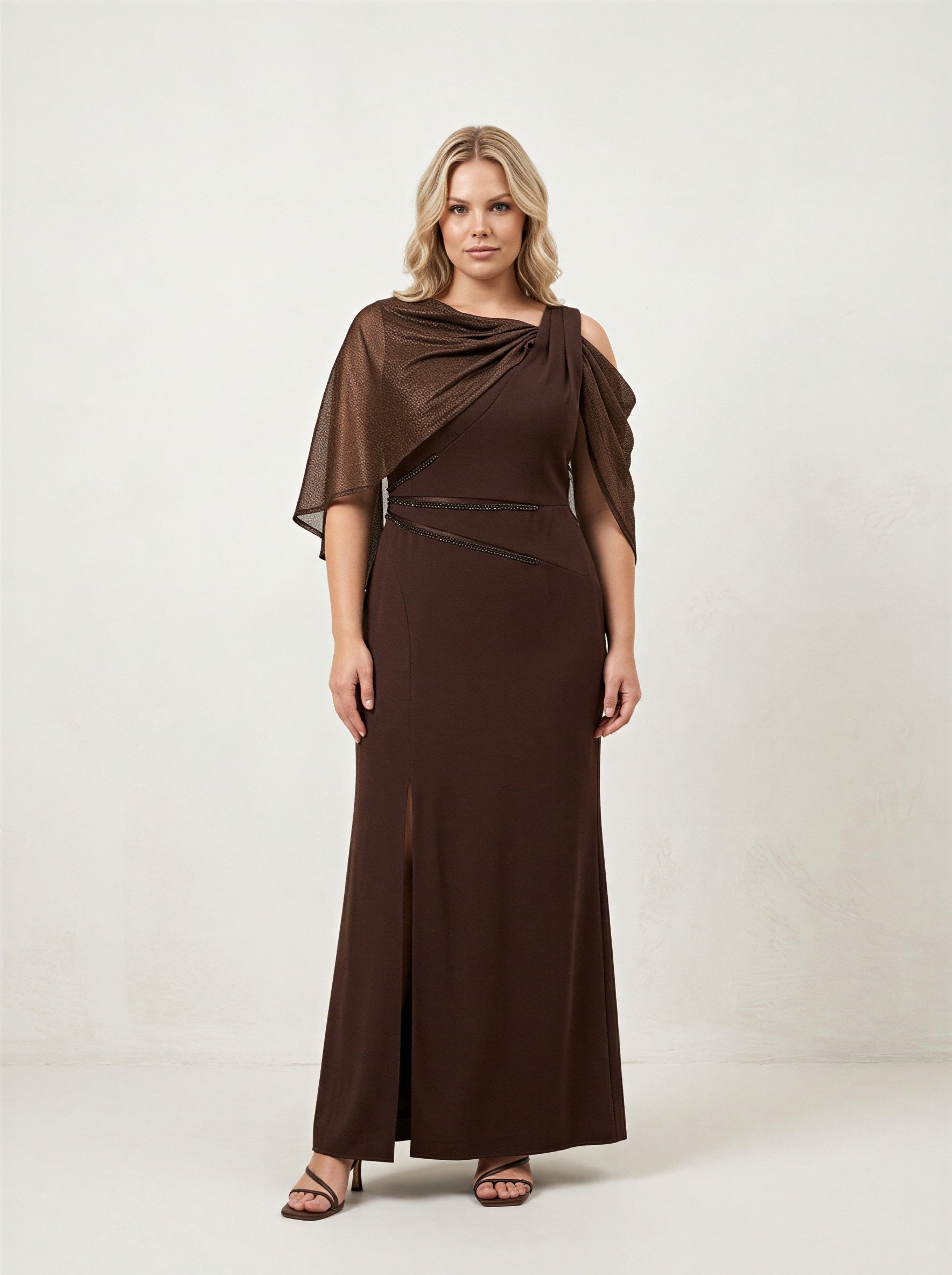 6240SIV SIVAMA SATEN ELBİSE
