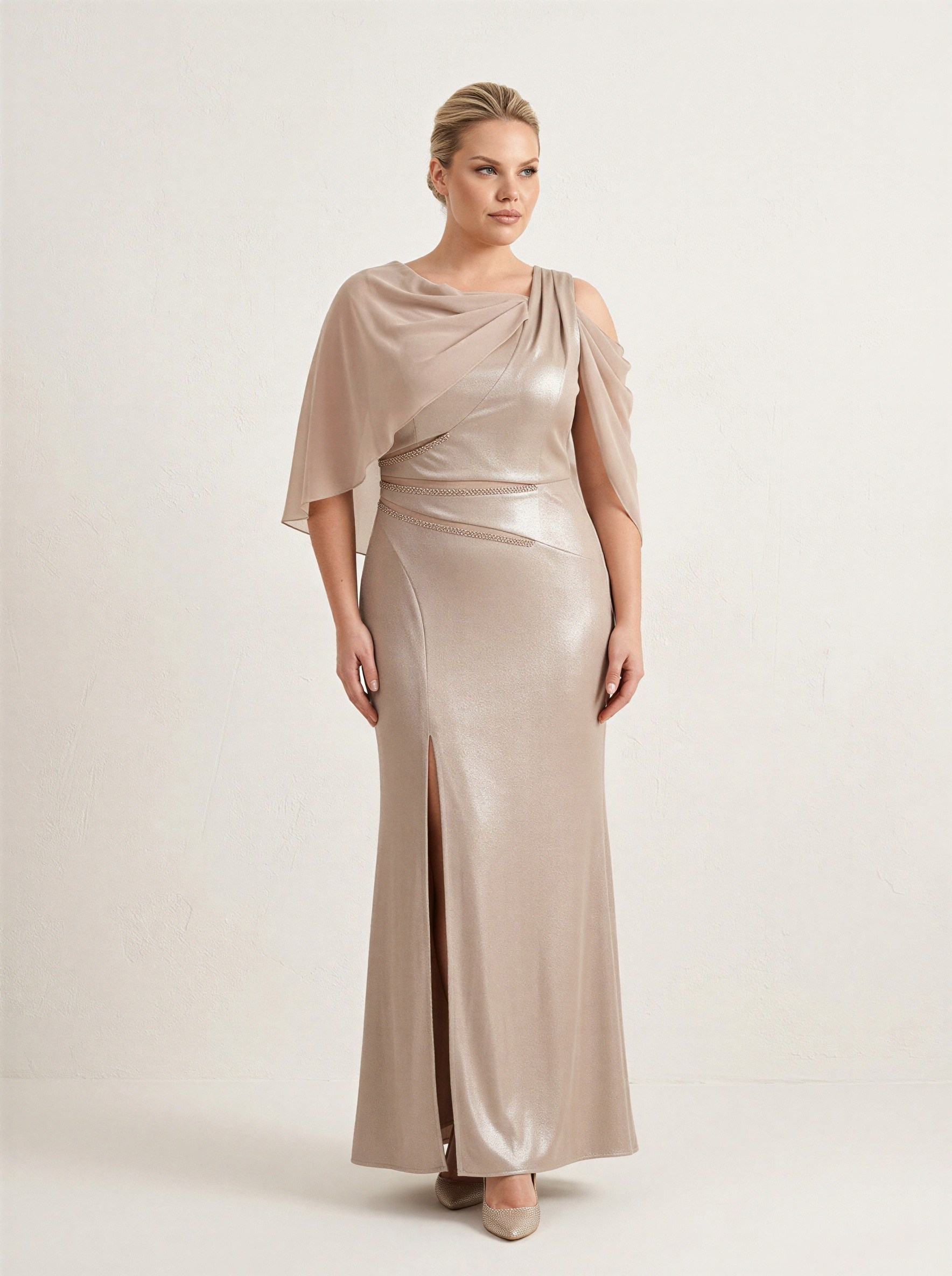6240SIV SIVAMA SATEN ELBİSE