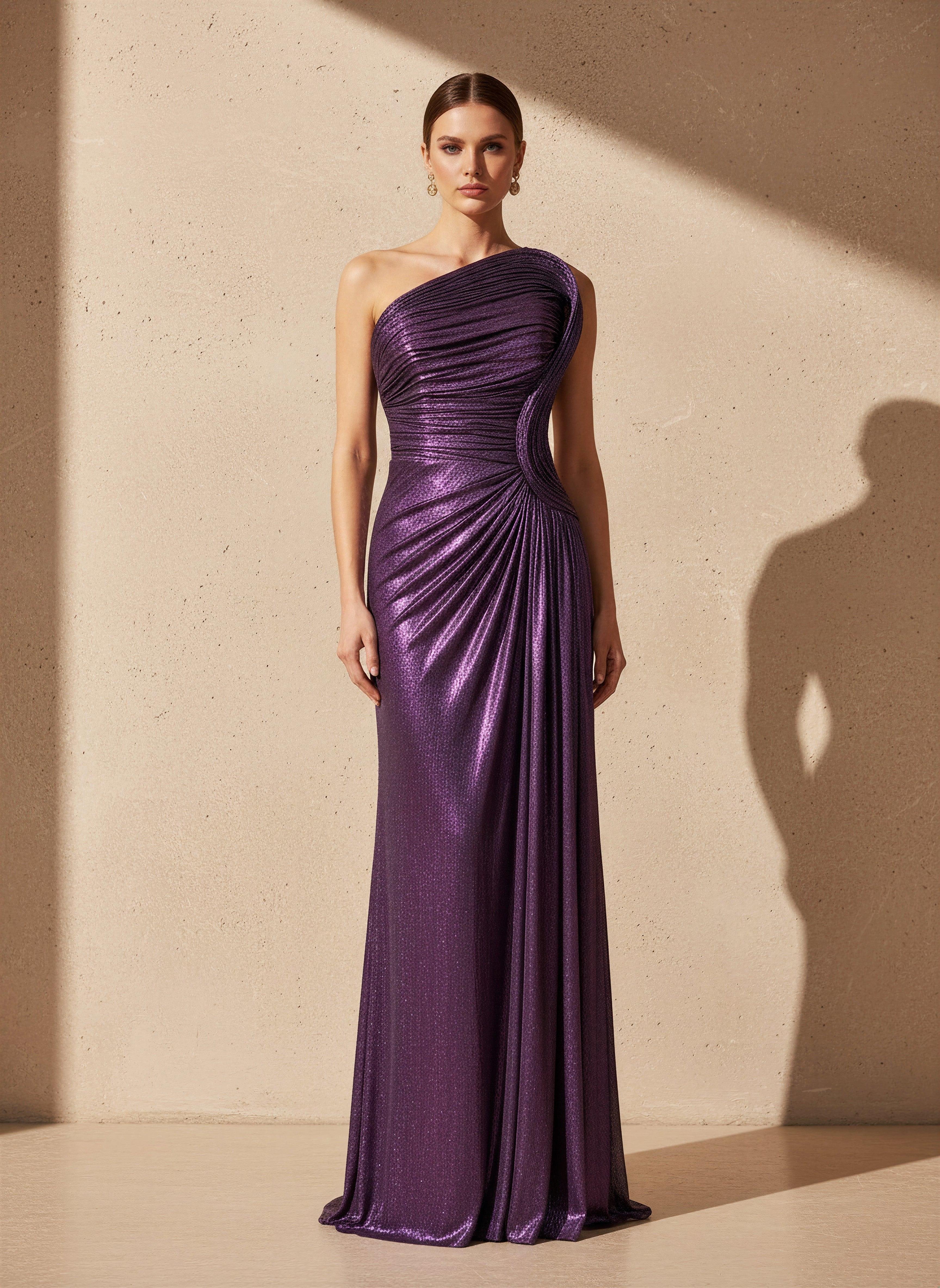 LAME SİMLİ ELBİSE